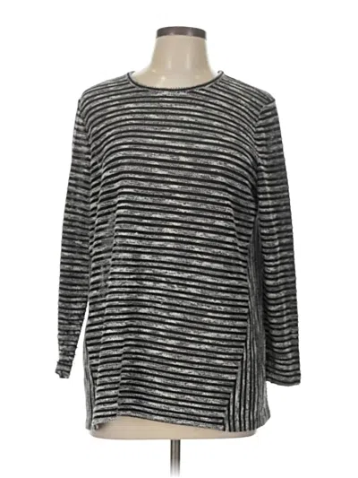 Pre-owned Jjill Pullover Sweater In Silver
