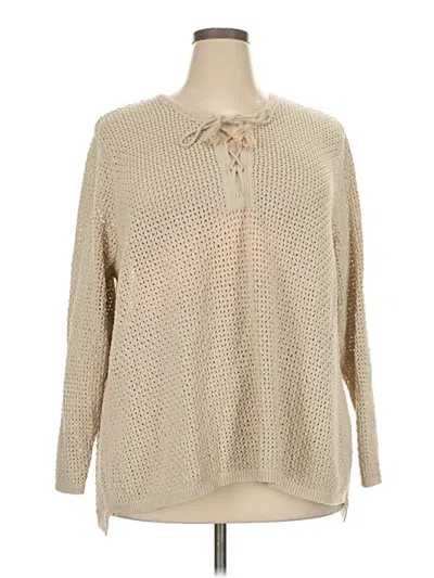 Pre-owned Jjill Pullover Sweater In Tan