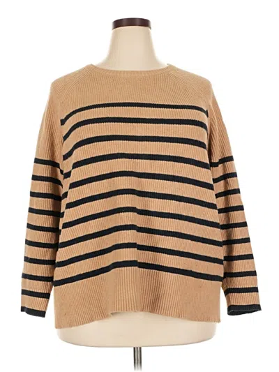 Pre-owned Jjill Pullover Sweater In Tan