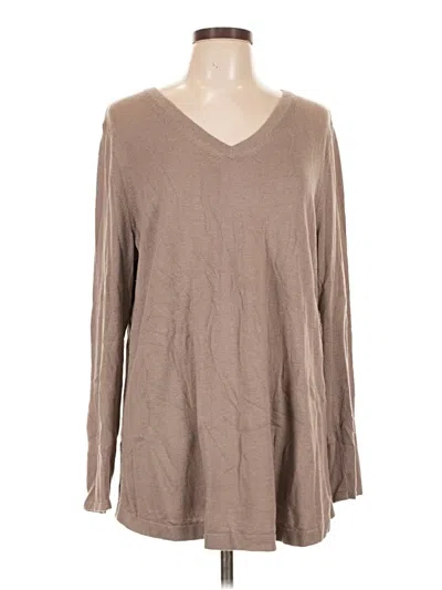 Pre-owned Jjill Pullover Sweater In Tan