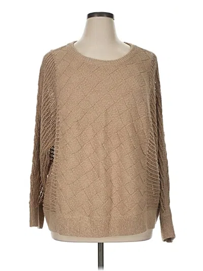 Pre-owned Jjill Pullover Sweater In Tan
