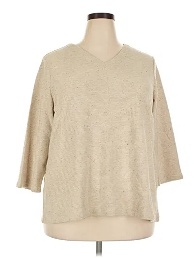 Pre-owned Jjill Pullover Sweater In Tan