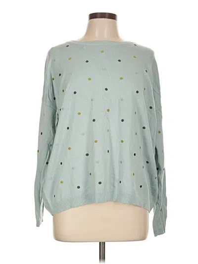 Pre-owned Jjill Pullover Sweater In Teal