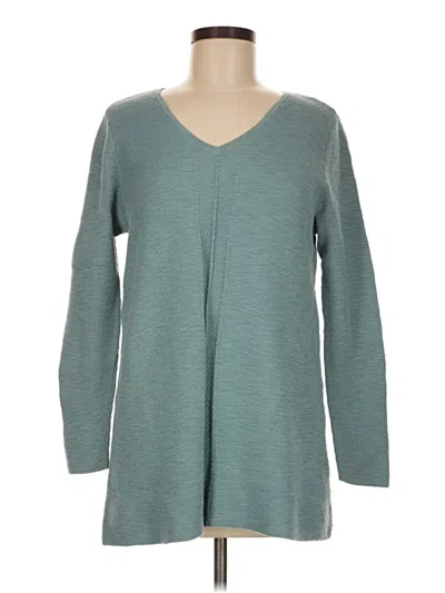 Pre-owned Jjill Pullover Sweater In Teal
