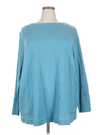 Pre-owned Jjill Pullover Sweater In Teal