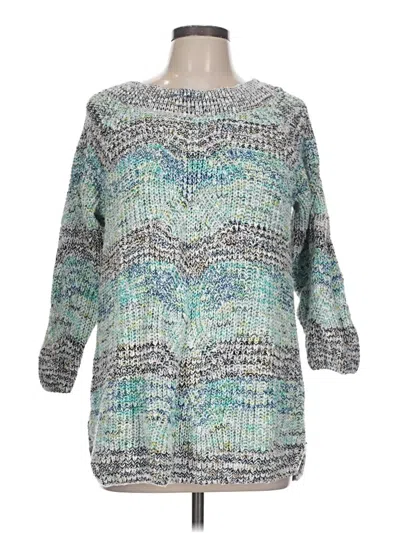Pre-owned Jjill Pullover Sweater In Teal