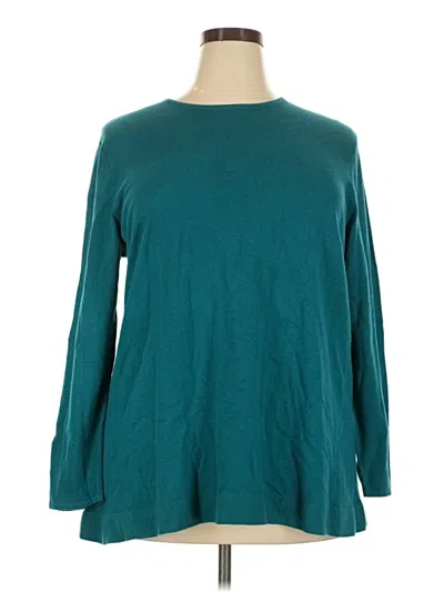 Pre-owned Jjill Pullover Sweater In Teal
