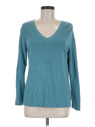 Pre-owned Jjill Pullover Sweater In Teal