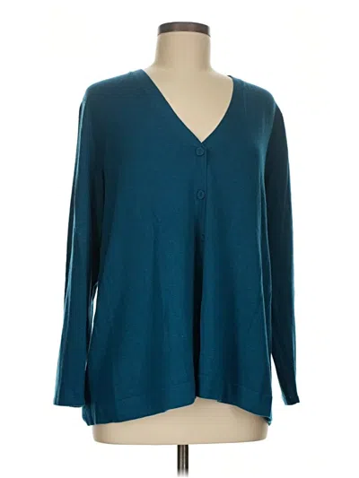 Pre-owned Jjill Pullover Sweater In Teal