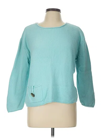 Pre-owned Jjill Pullover Sweater In Teal