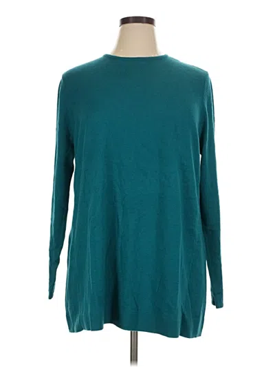 Pre-owned Jjill Pullover Sweater In Teal