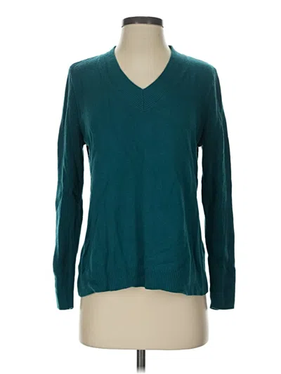 Pre-owned Jjill Pullover Sweater In Teal