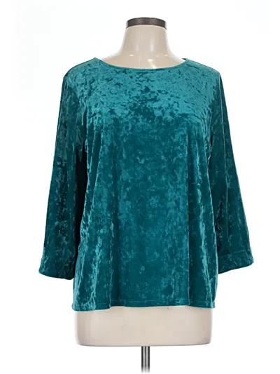 Pre-owned Jjill Pullover Sweater In Teal