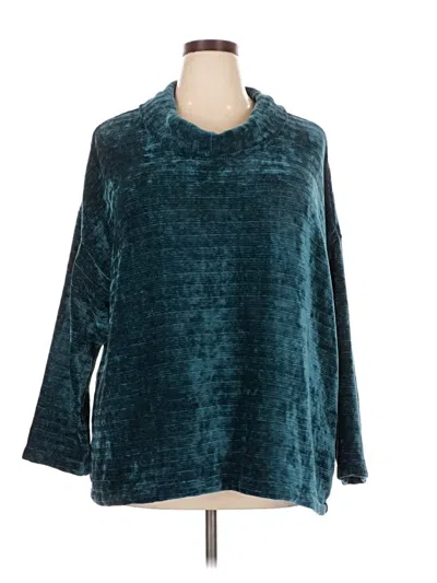 Pre-owned Jjill Pullover Sweater In Teal