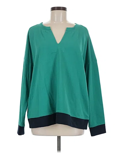 Pre-owned Jjill Pullover Sweater In Teal