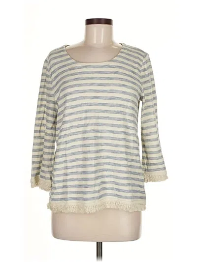 Pre-owned Jjill Pullover Sweater In White