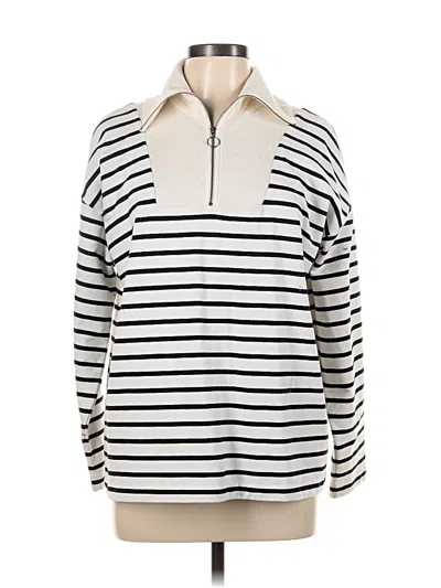 Pre-owned Jjill Pullover Sweater In White