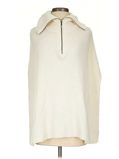 Pre-owned Jjill Pullover Sweater In White
