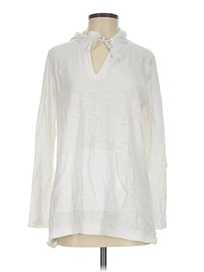Pre-owned Jjill Pullover Sweater In White