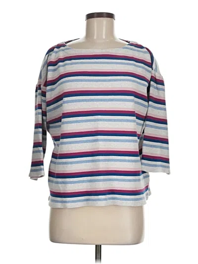 Pre-owned Jjill Pullover Sweater In White