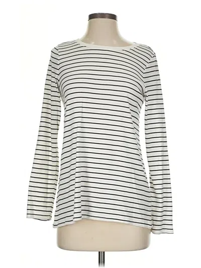 Pre-owned Jjill Pullover Sweater In White