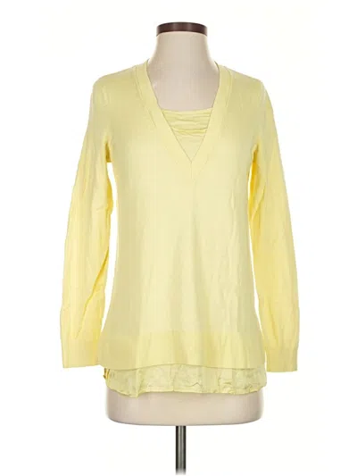 Pre-owned Jjill Pullover Sweater In Yellow