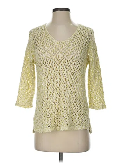 Pre-owned Jjill Pullover Sweater In Yellow