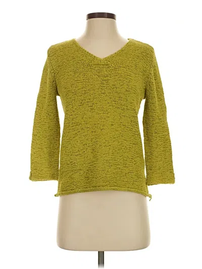 Pre-owned Jjill Pullover Sweater In Yellow