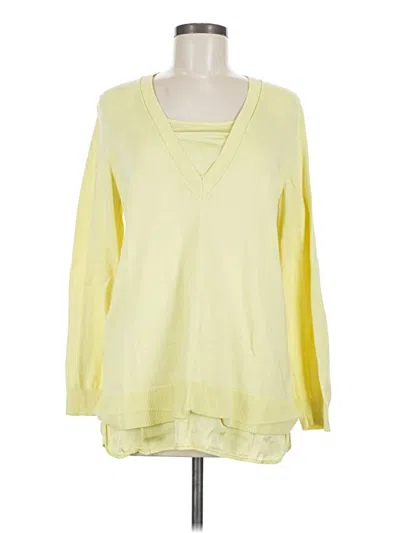 Pre-owned Jjill Pullover Sweater In Yellow