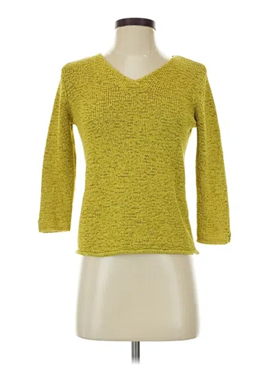 Pre-owned Jjill Pullover Sweater In Yellow