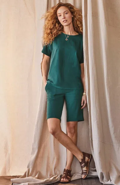 Jjill J.jill Pure Jill Affinity Bermuda Shorts In Green Valley