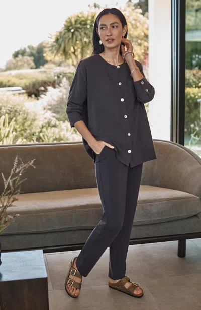 Jjill J.jill Pure Jill Affinity Slim-leg Pants In Black