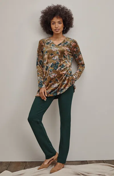 Jjill J.jill Pure Jill Affinity Slim-leg Pants In Pine Green