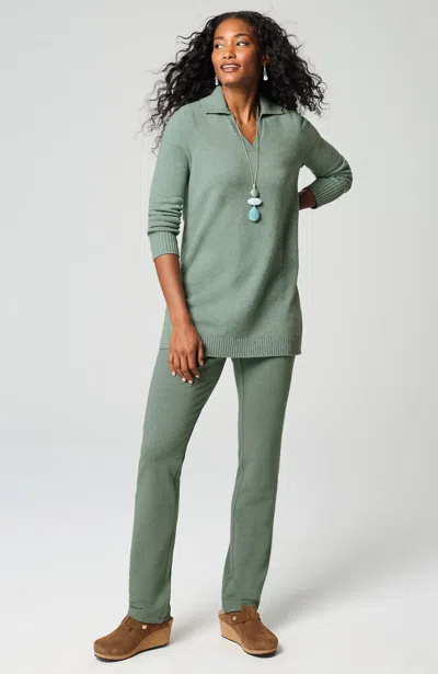 Jjill J.jill Pure Jill Affinity Slim-leg Pants In Wintergreen Heather