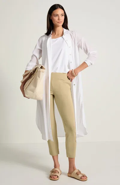 Jjill Pure Jill Affinity Slim-leg Crops Pants In Brown
