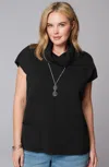 Jjill J.jill Pure Jill Double-knit Sweater-vest In Black