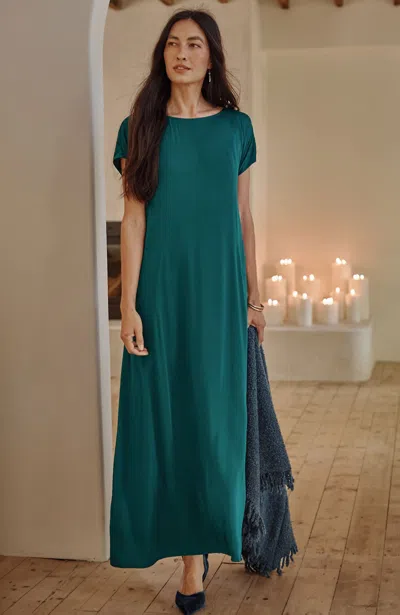 Jjill J.jill Pure Jill Easy Maxi Dress In Tourmaline