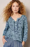 Jjill J.jill Pure Jill Embroidered Henley Tunic