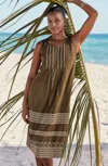 Jjill J.jill Pure Jill Embroidered Midi Dress