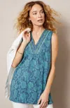 Jjill J.jill Pure Jill Embroidered V-neck Tunic