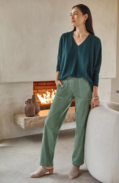 Jjill J.jill Pure Jill Garment-dyed Patch-pocket Pants