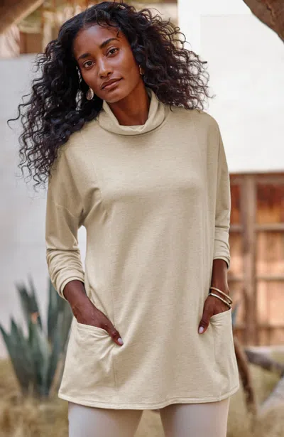 Jjill J.jill Pure Jill Harmony Tunic In Oatmeal Heather