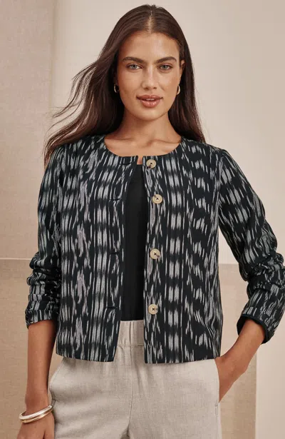 Jjill Pure Jill Ikat Jacket In Multi