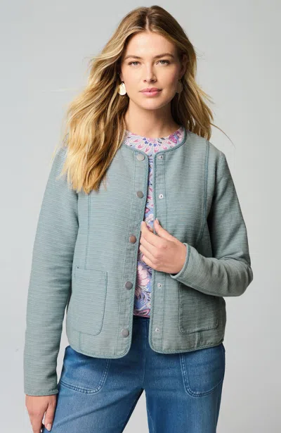 Jjill J.jill Pure Jill Indigo Patch-pocket Jacket In Kyanite Wash