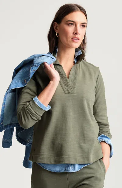 Jjill Pure Jill Johnny Collar Top Pullover