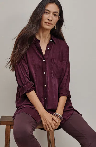 Jjill J.jill Pure Jill Lava-dyed Tunic In Light Currant Multi