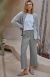 Jjill J.jill Pure Jill Linen-blend Wide-leg Crops In Light Quarry Rock