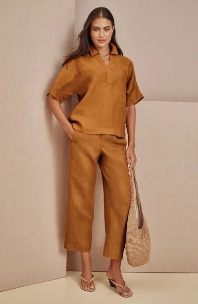 Jjill Pure Jill Linen Cropped Pants