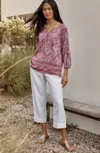 Jjill J.jill Pure Jill Linen Trapunto-stitched Pants In White