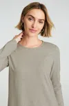 Jjill J.jill Pure Jill Long-sleeve Shirttail Tee